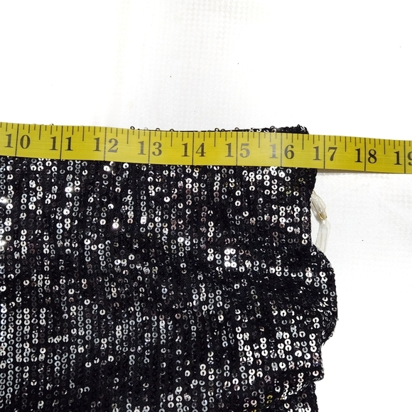 NWT C By One Sequined Pull On Skinny Leg Pants - Picture 6 of 12